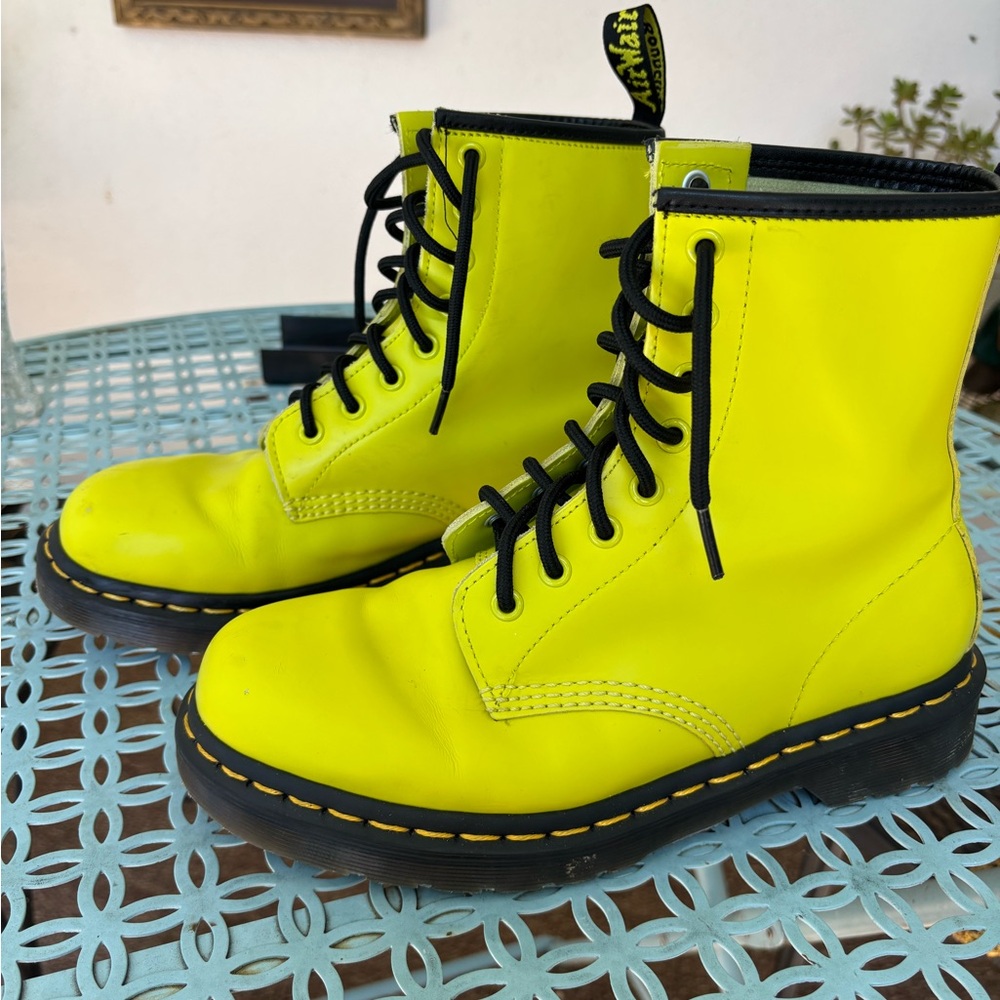Dr. Martens Yellow Boots 1460